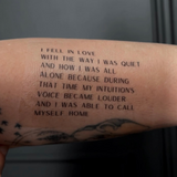 'I Fell In Love' Tattoo